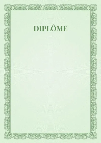 Modèle de diplôme solennel n°6