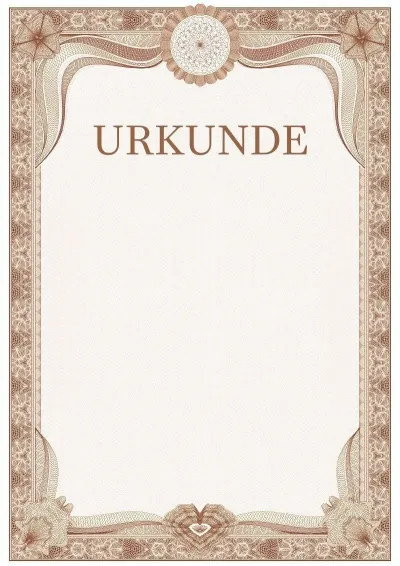 Feierliche Urkunden-Vorlage Nr. 3