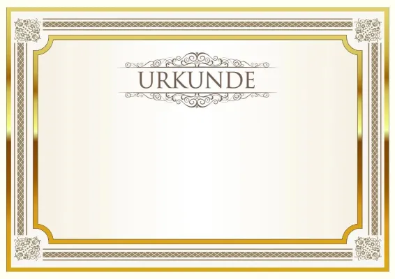 Feierliche Urkunden-Vorlage «Glanz»