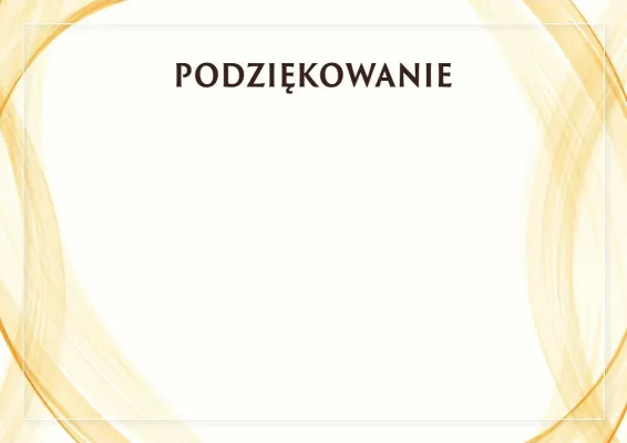 Szablon uroczystego podziękowania «Słoneczna kurtyna»