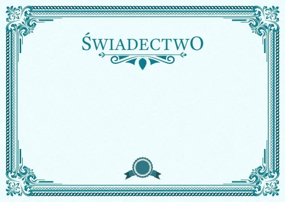 Szablon świadectwa „Spektrum przywództwa”