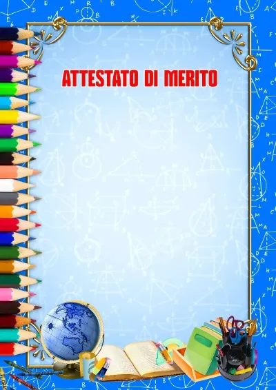 Modello di attestato «Tempo di scuola»
