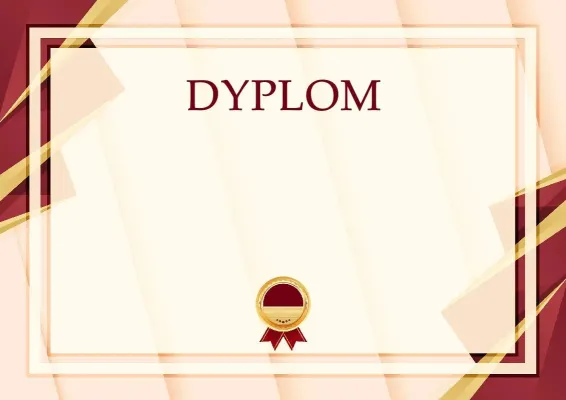 Szablon uroczystego dyplomu «Formuła sukcesu»