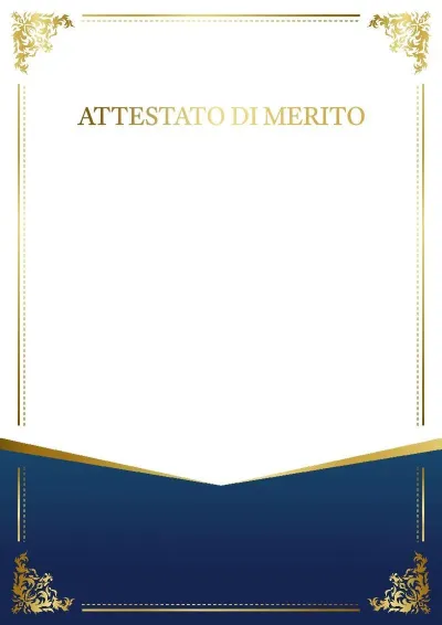 Modello solenne di attestato «Fascino del motivo»