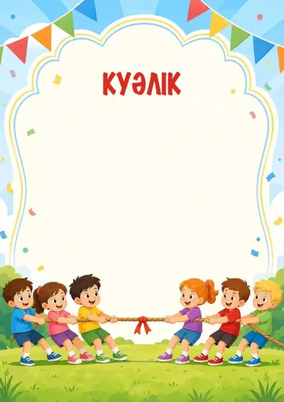 «Көңілді мәрелер» куәлік үлгісі