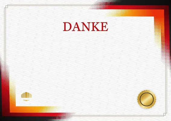 Feierliche Vorlage für ein Dankschreiben 'Nocturne'
