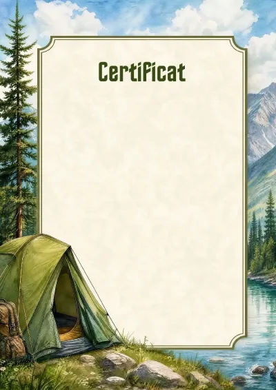 Șablon de certificat „Vârful măiestriei”