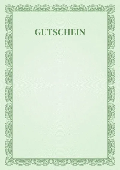 Festliche Vorlage für einen Gutschein Nr. 6
