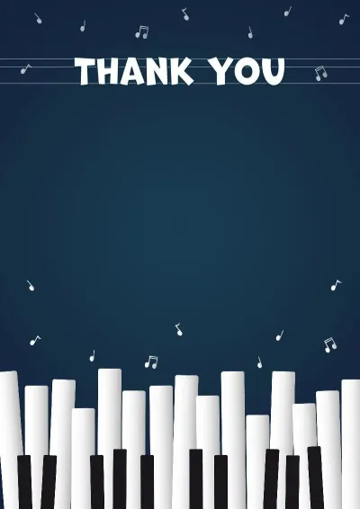 Musical Appreciation Letter Template 'The Merry Grand Piano'