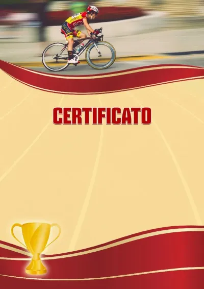 Modello di certificato sportivo «Ciclismo»