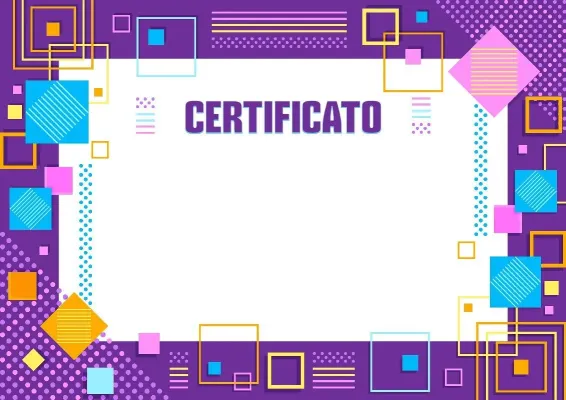 Modello di certificato «Geometria del talento»