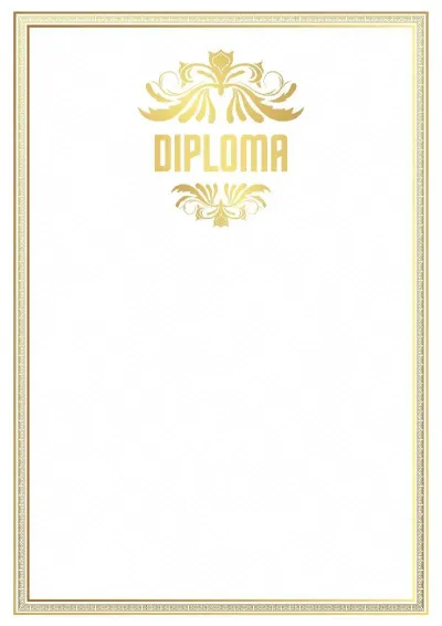Modello di diploma «Standard d'Oro»
