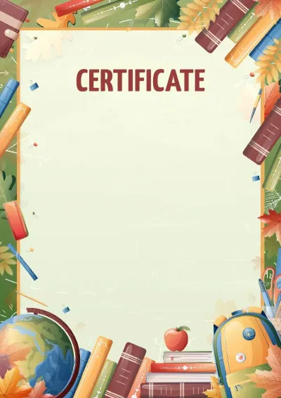 'Call of Knowledge' certificate template