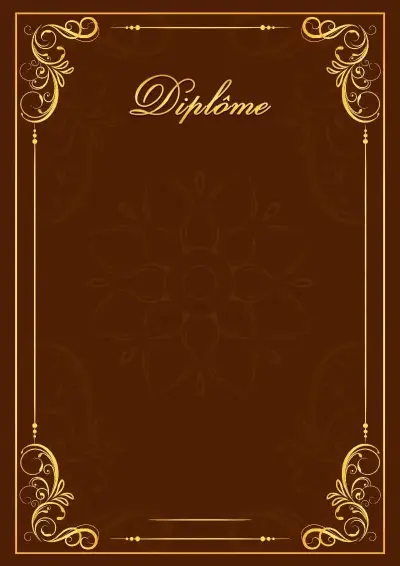 Шаблон художественной diplômes «Эффект маркетри»