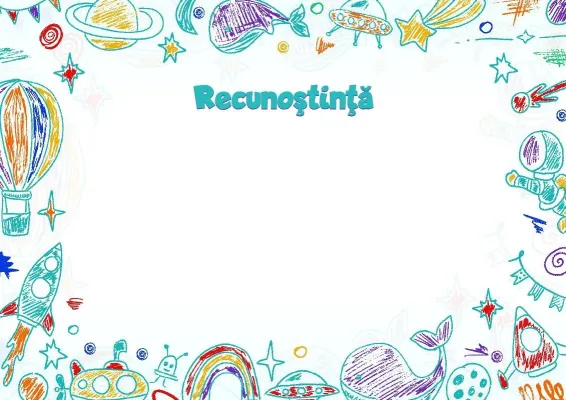 Șablon de recunoștință „Descoperitorul”