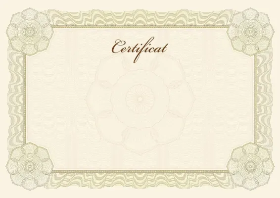 Modèle de certificat « Standard Classique »