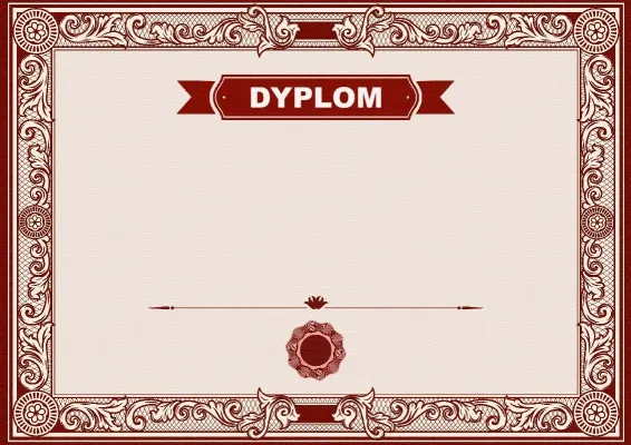 Szablon dyplomu „Sylwetka sztuki”