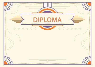 Solemn Diploma Template 'Yantar'