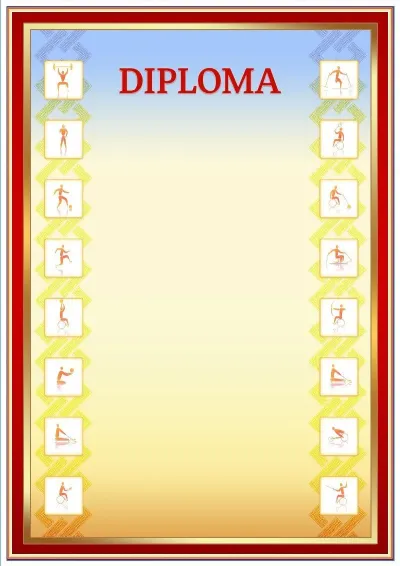 Modello di diploma sportivo «Tempo paralimpico»