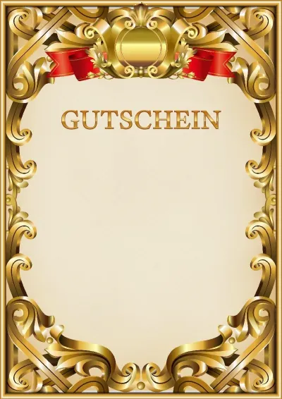Offizielle Gutscheinvorlage Nr. 8