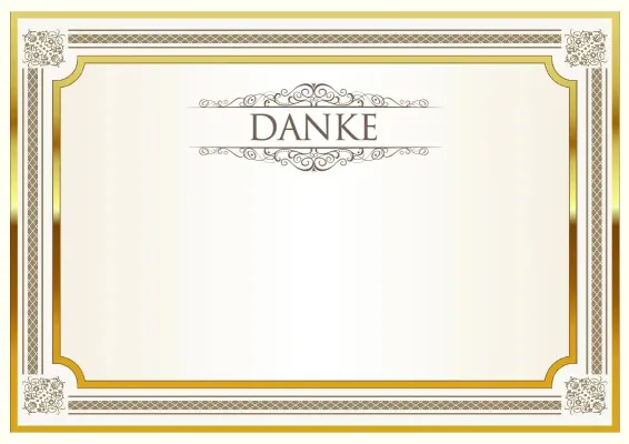 Feierliche Dankschreiben-Vorlage «Glanz»