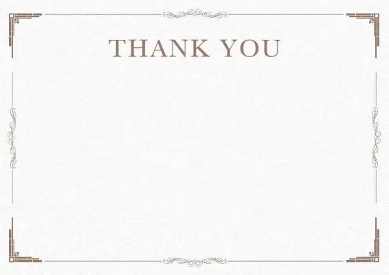 Elegant letter of appreciation template 'Minimalism'