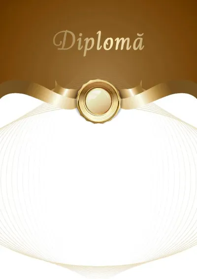 Șablon de diplomă festivă „Academia Stilului”