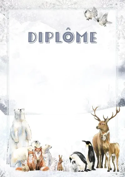 Modèle de diplôme artistique «Terres du Nord»