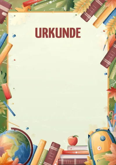 Urkunden-Vorlage „Ruf des Wissens“