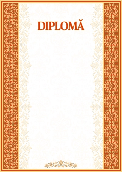 Șablon de diplomă artistică «Papirus»