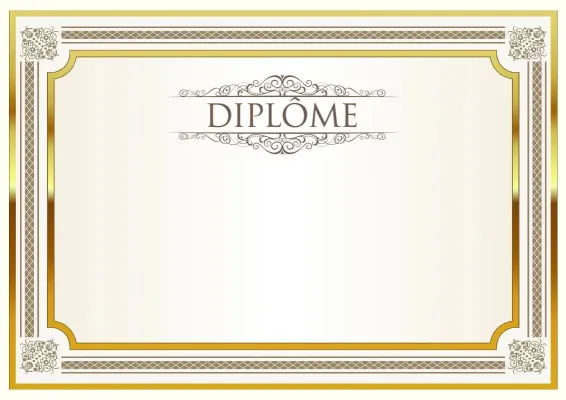 Modèle de diplôme solennel «Éclat»