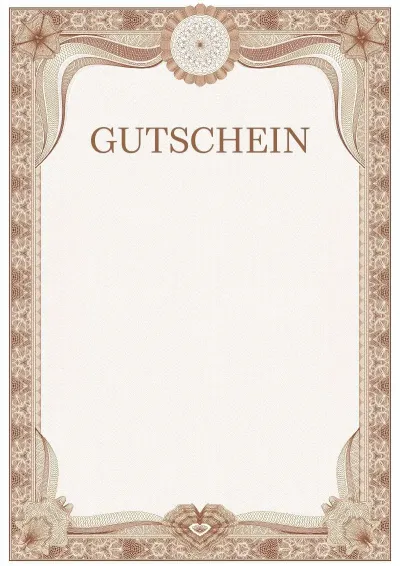 Feierliche Gutschein-Vorlage Nr. 3