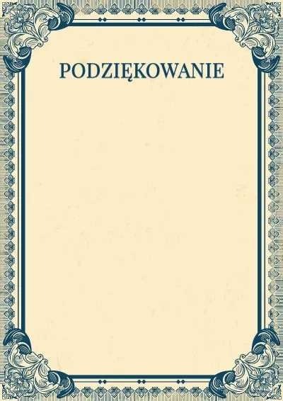 Szablon artystycznego podziękowania „Imperium”