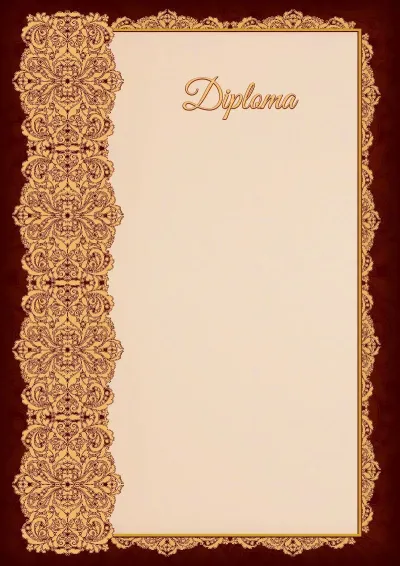 Modello artistico di diploma «Chiarezza del traforo»