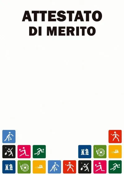 Modello di attestato sportivo «Giornata dello sport»