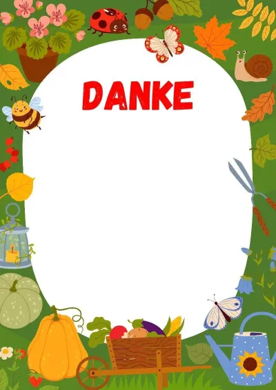 Dankschreiben-Vorlage „Waldernte“