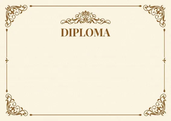 Modello di diploma solenne «Pietra Miliare»