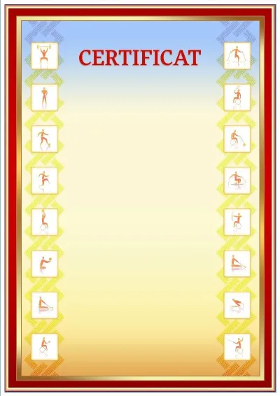 Șablon de certificat sportiv «Timpul paralimpic»