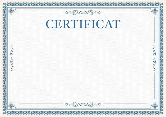 Modèle de certificat solennel «Dentelles élégantes»