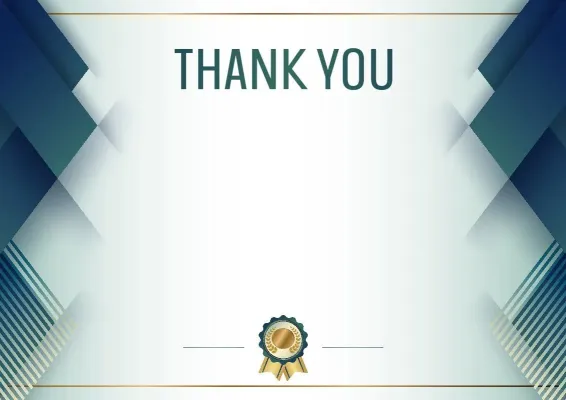'Blue Steel' Ceremonial Letter of Appreciation Template