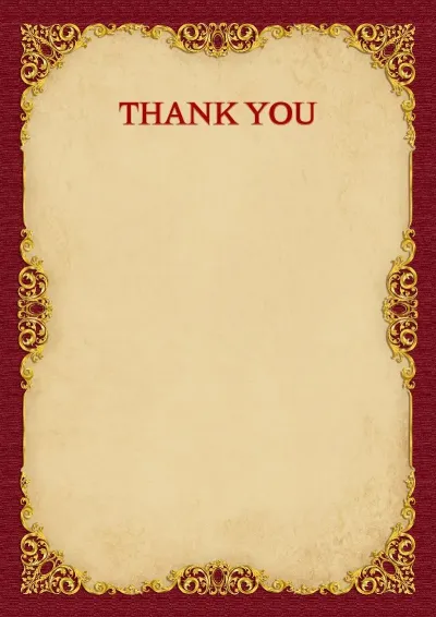 'Vintage Gold' Letter of Appreciation Template