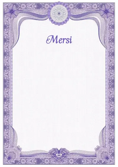 Modèle de lettre de remerciement solennelle n°2