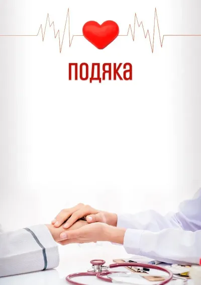 Шаблон художньої подяки «Лікарю»