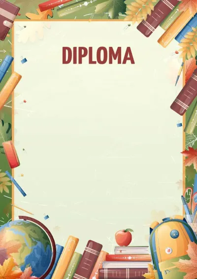 'Call of Knowledge' diploma template