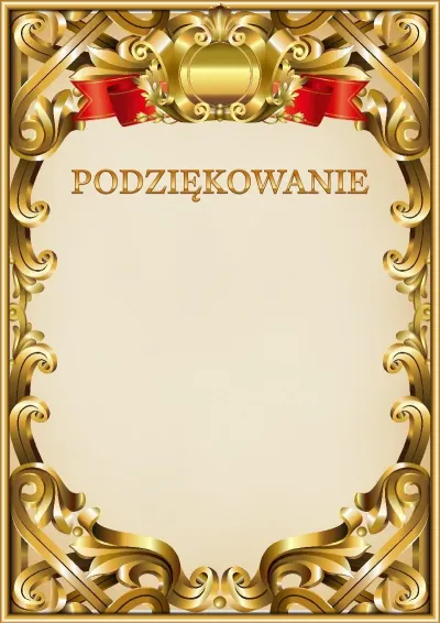 Szablon oficjalnego podziękowania nr 8