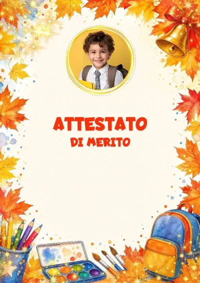 Modello di attestato «Traguardi scolastici»