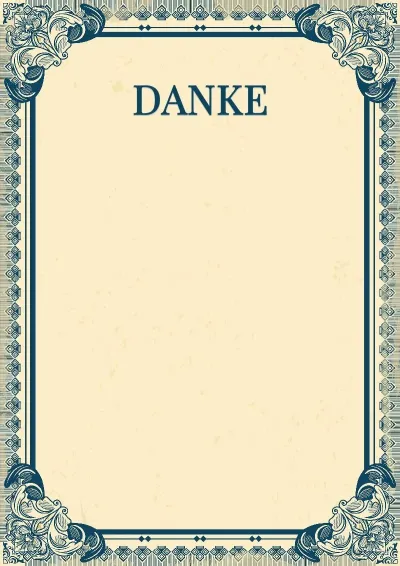 Kunstvolle Dankschreiben-Vorlage „Imperium“
