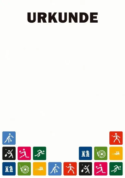 Sport-Urkunde-Vorlage «Tag des Sports»