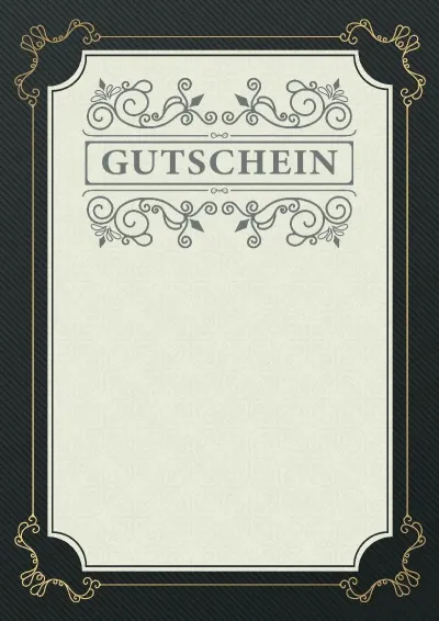 Feierliche Gutschein-Vorlage «Fuge»