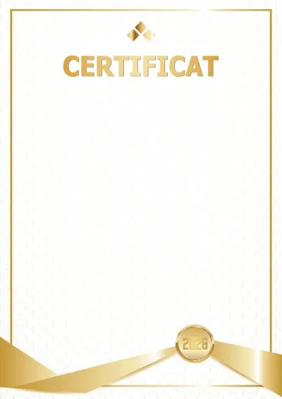 Modèle de certificat « Leader de l'année »